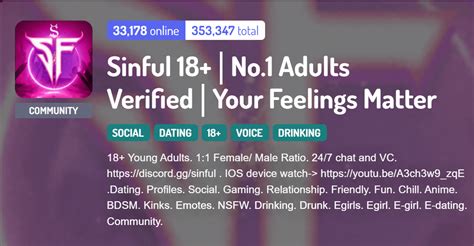 Top 18+ Discord Servers .